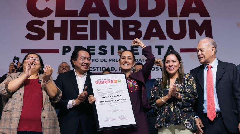 Sheinbaum precandidata única de Sigamos Haciendo Historia