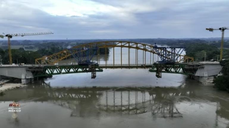 Complicaciones en construcción del nuevo puente de Boca del Cerro, Tenosique, reconoce AMLO