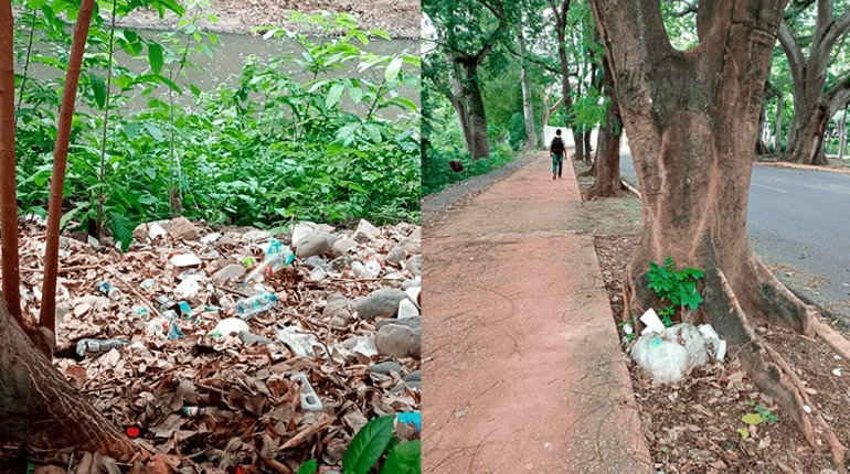 Indigna a chilena basura arrojada por ciudadanos en dren del Campestre  