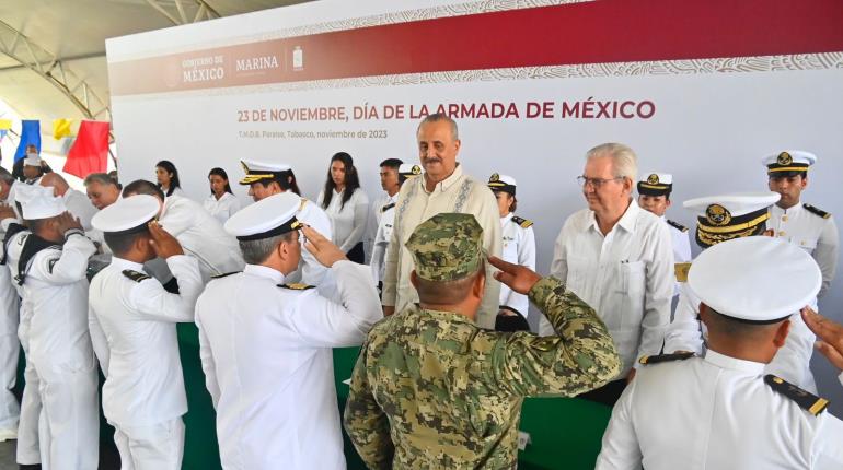 Celebran en Tabasco Día de la Armada de México con reconocimientos y condecoraciones al personal naval