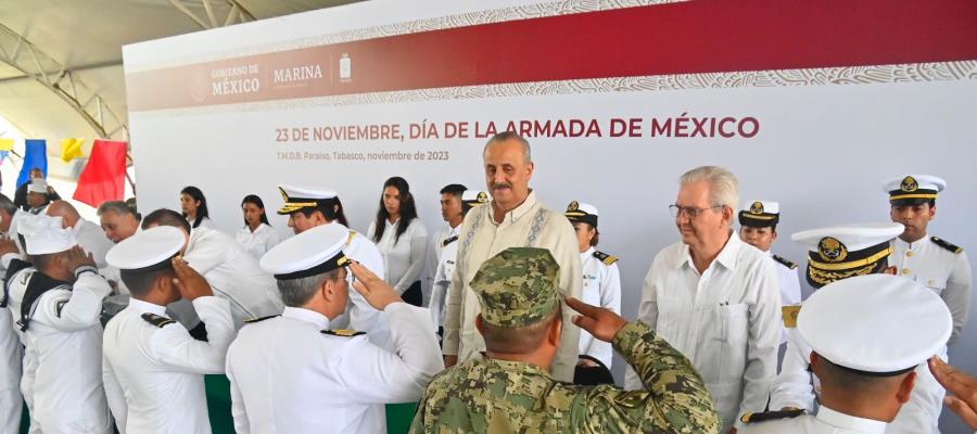 Celebran en Tabasco Día de la Armada de México con reconocimientos y condecoraciones al personal naval