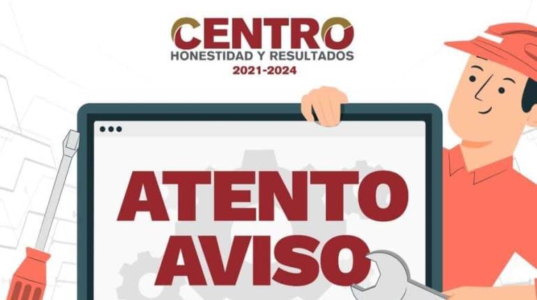 Por mantenimiento de sistemas, suspende Centro consultas y trámites vía internet