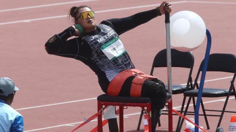 Oro y récord de Ángeles Ortiz en impulso de bala en Parapanamericanos 2023