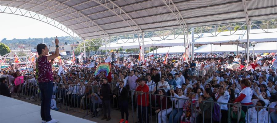 Del otro lado se están quedando solos, la mayoría del pueblo está con la 4T, asegura Sheinbaum