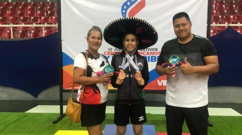 Tabasqueña Mónica Ramos gana medallas de bronce en Juegos Centroamericanos Escolares en Caracas