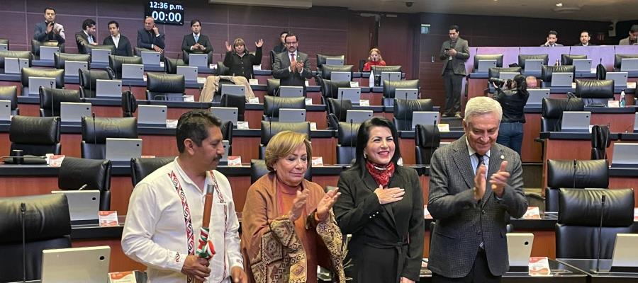 Rinde protesta Adriana Manzanilla como senadora suplente de Mónica Fernández