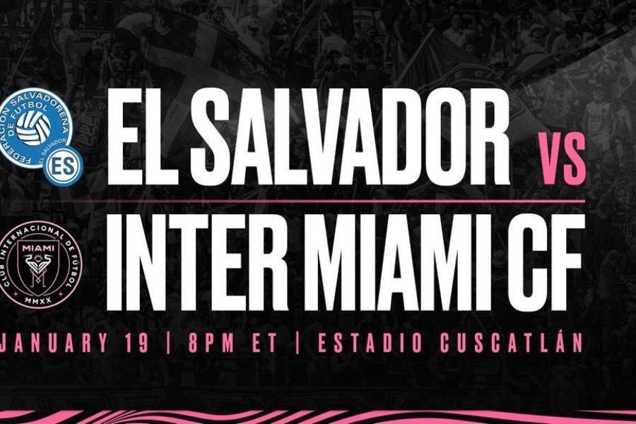 Messi y el Inter de Miami enfrentarán a la selección de El Salvador en enero