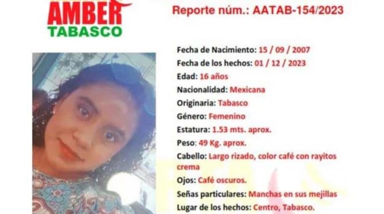 Salió a la escuela y ya no regresó a casa en Centro; buscan a Liliana Monserrat