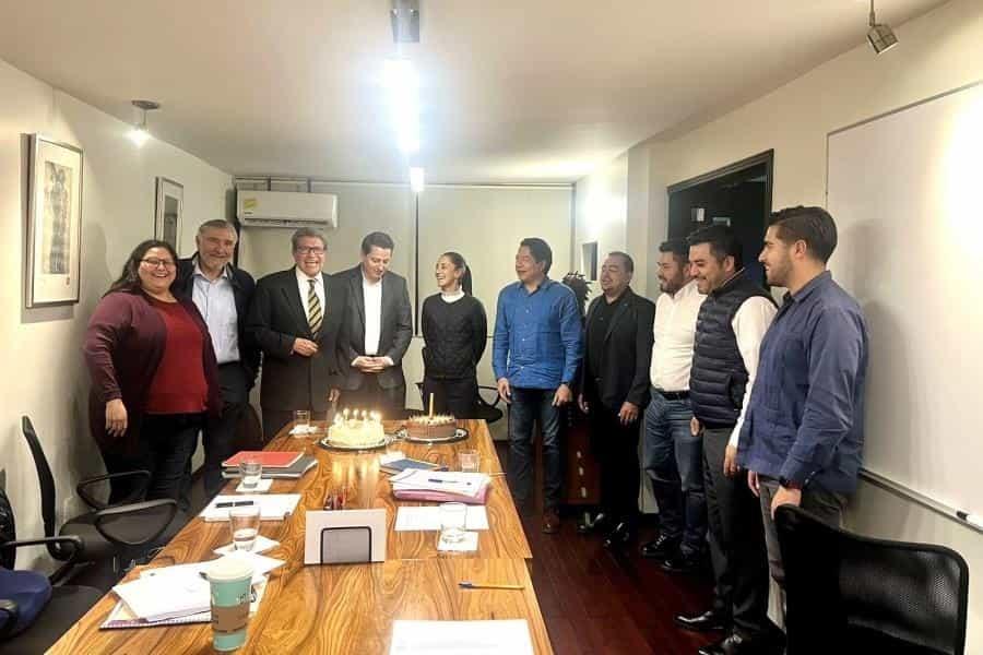 Hijo de Núñez celebra cumpleaños con Sheinbaum, Adán Augusto y otros liderazgos