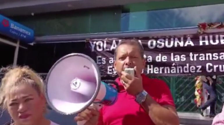 Protestan contra TSJ de Tabasco y Ayuntamiento de Centro