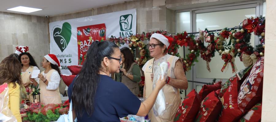 Inaugura IMSS Tabasco Bazar Navideño 2023 para recaudar fondos