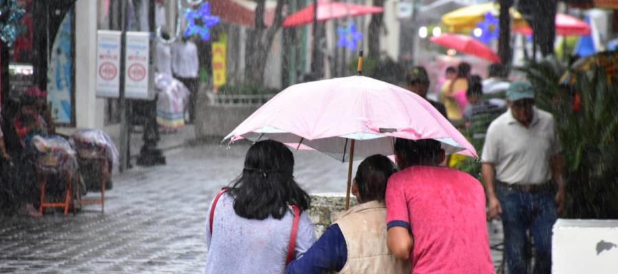 Lluvias intensas de 150 a 250 mm se esperan para este domingo en Tabasco