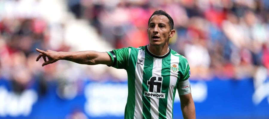 Participa Andrés Guardado en el empate 1-1 del Betis y Real Madrid