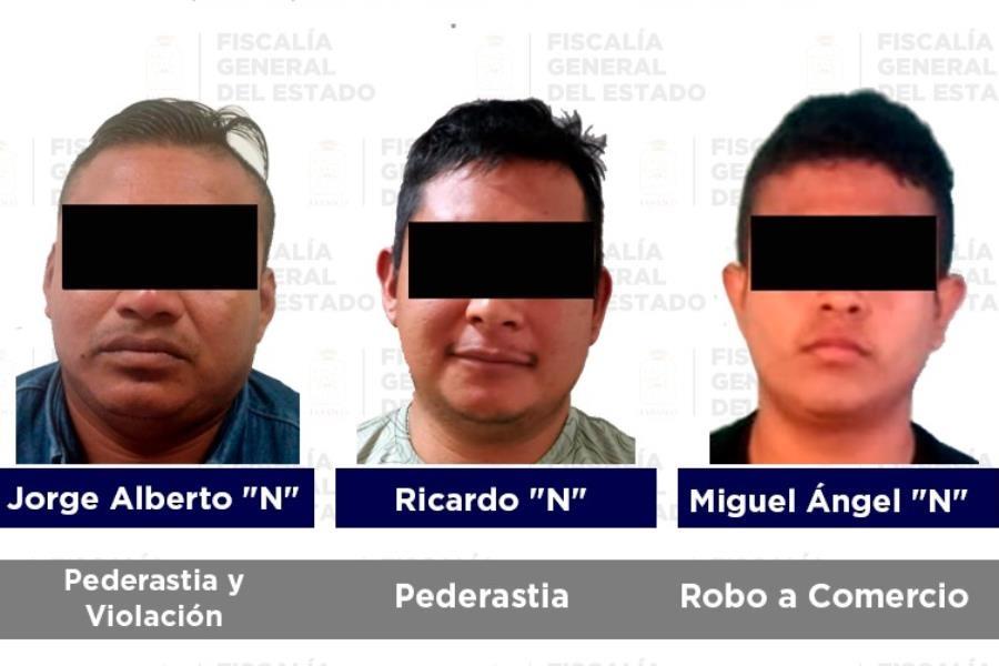 FGE detiene en Centro y Balancán a 2 acusados de pederastia