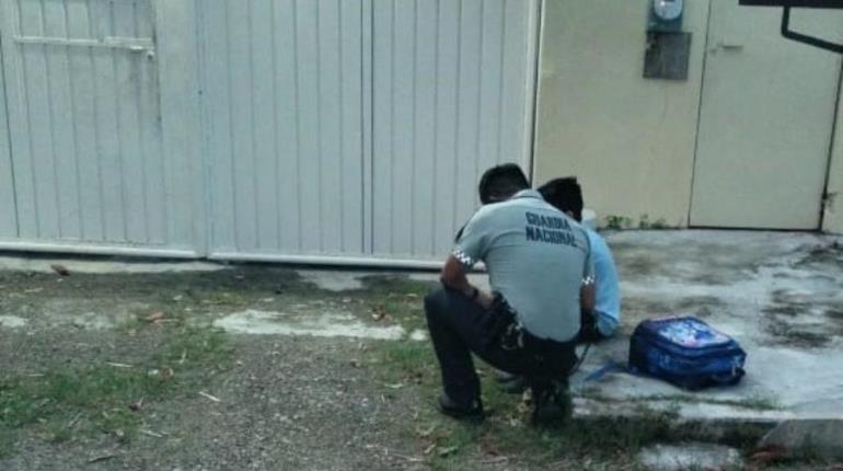 Guardia Nacional rescata a niño que deambulaba en la Villahermosa - Escárcega