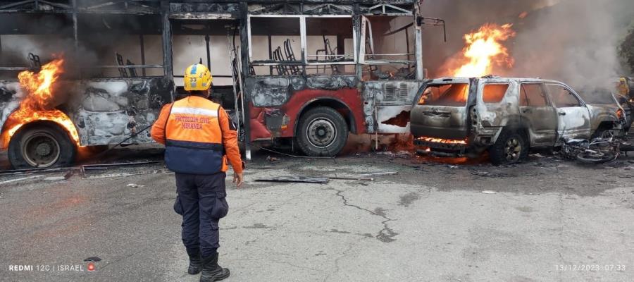 Mueren 8 personas por incendio de góndola en Caracas