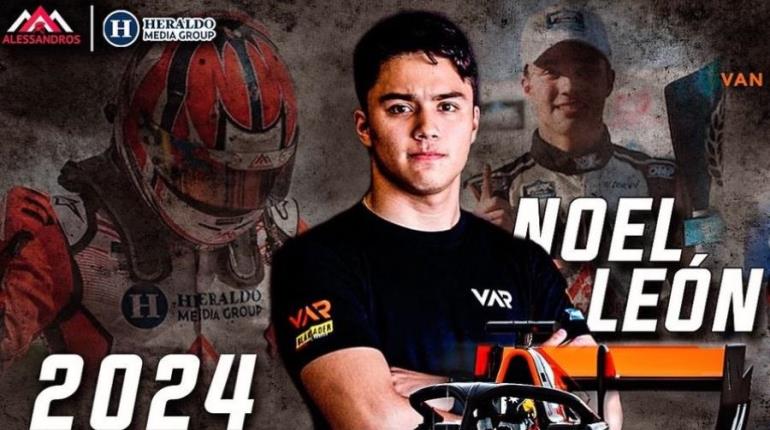 Mexicano Noel León es contratado por escudería de F3 en automovilismo