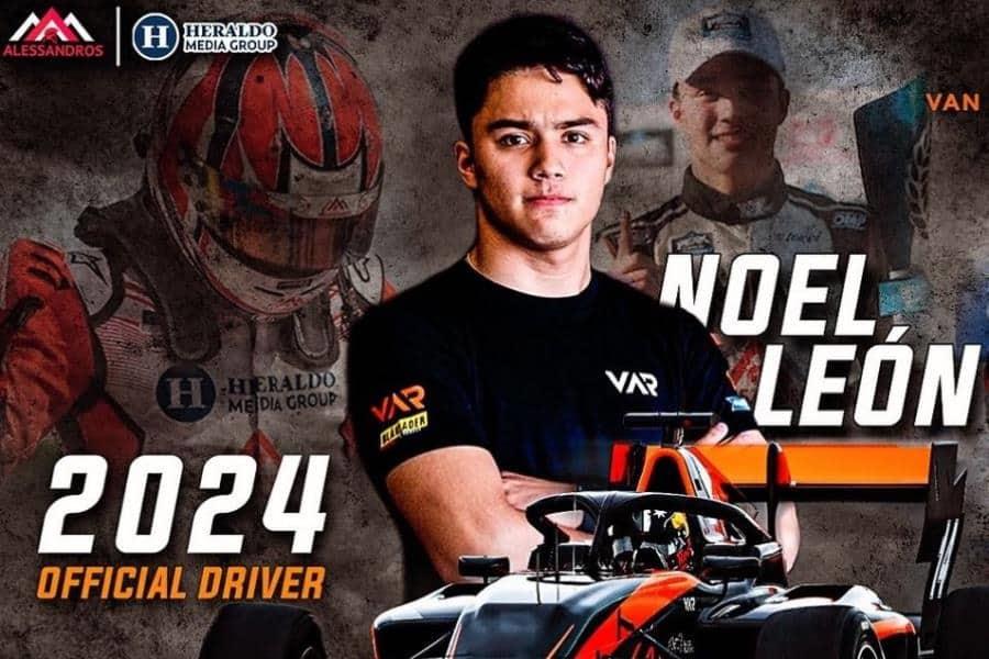 Mexicano Noel León es contratado por escudería de F3 en automovilismo