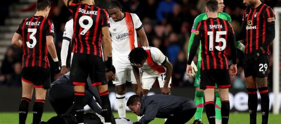 Jugador del Luton se desmaya en pleno partido de fútbol tras paro cardíaco