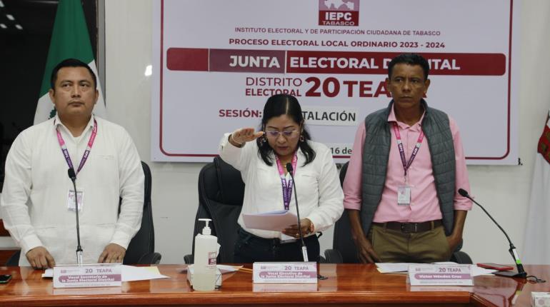 Instala IEPC las 21 Juntas Distritales para Proceso Electoral 2023-2024