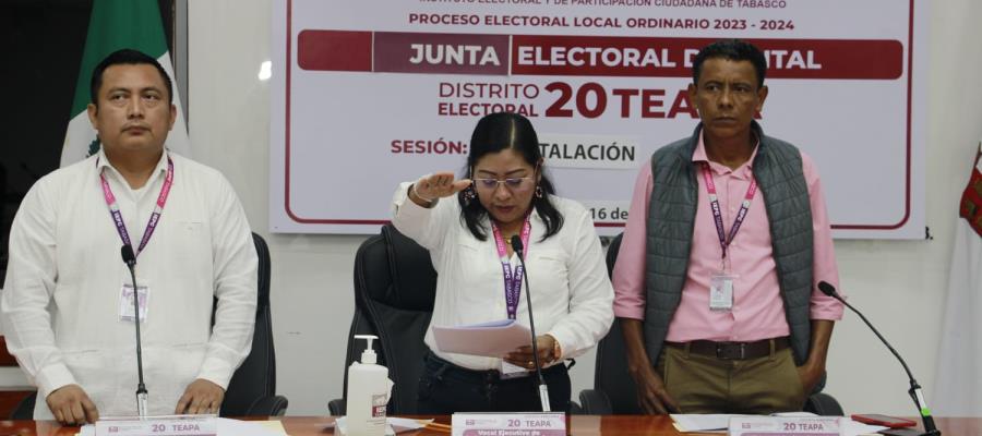 Instala IEPC las 21 Juntas Distritales para Proceso Electoral 2023-2024