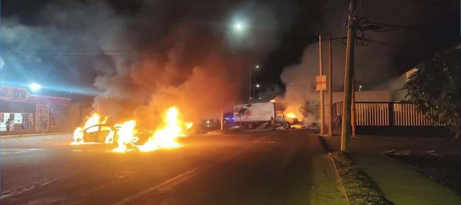 Quema de vehículos frente a academia Policía, reacción de delincuencia por acciones en su contra: Segotab