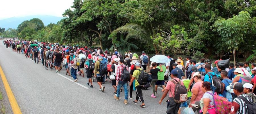 Reportan reducción de caravana migrante, son poco más de 1,500 dice Obrador