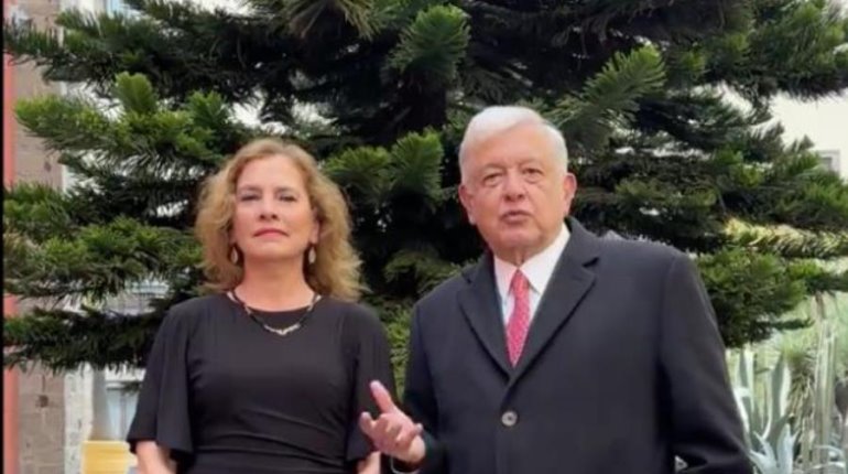 En Nochebuena se reafirma el humanismo: AMLO y Beatriz Gutiérrez desean feliz Navidad