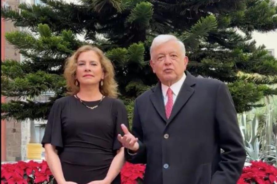 En Nochebuena se reafirma el humanismo: AMLO y Beatriz Gutiérrez desean feliz Navidad