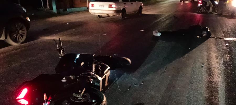 Fallece motociclista en la Nacajuca-Villahermosa