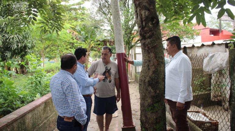 Supervisa Conagua márgenes del río la Sierra en Jalapa, para determinar obras contra inundaciones