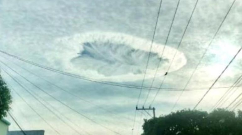 Sorprende extraña formación de nubes en Tuxtla Gutiérrez