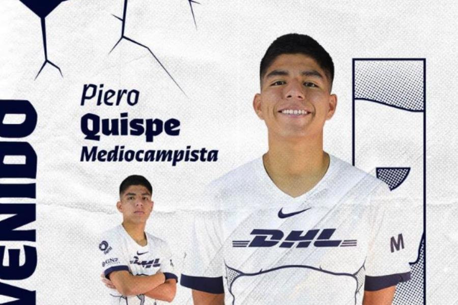 Piero Quispe es anunciado como refuerzo de Pumas