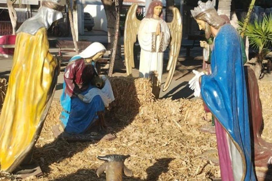 Reportan en redes robo del "Niño Dios" del nacimiento de iglesia de Guasave