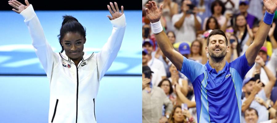 Simone Biles y Novak Djokovic, elegidos los mejores deportistas del 2023: AIPS