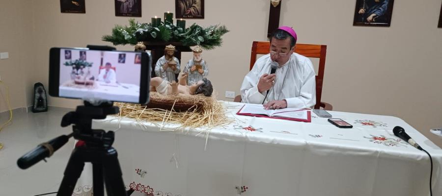 Obispo desea un 2024 lleno de bendiciones y paz en familias tabasqueñas