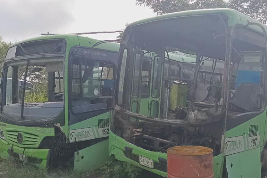 Vendido como chatarra, así fue el "destino final" del Transbus en Tabasco