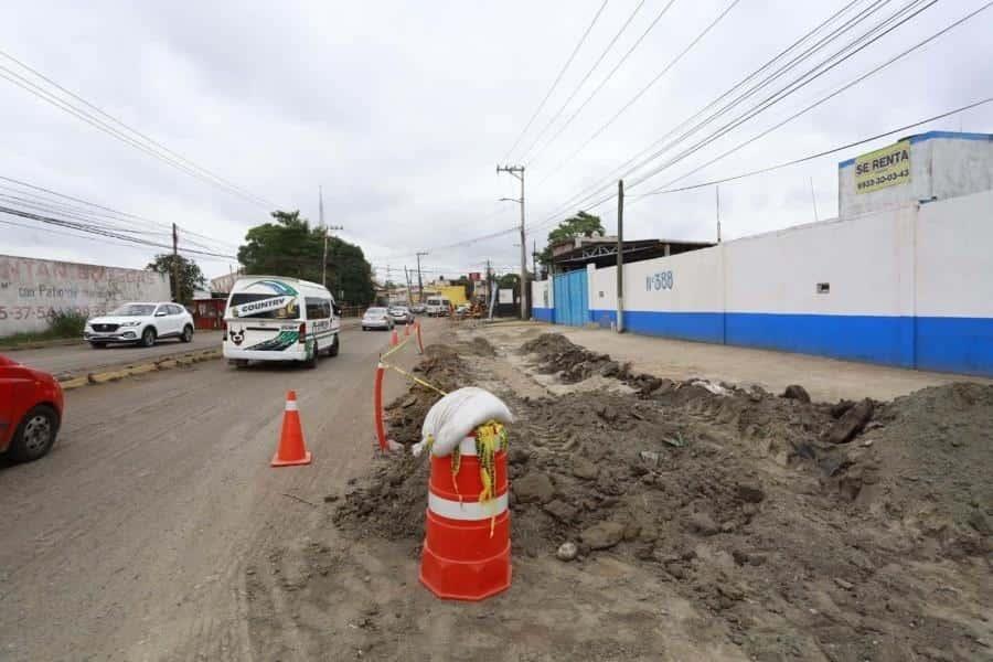 Preparan obras de interconexión de drenaje pluvial en Centro