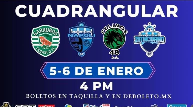 Preparan la "Tabasco Cup"; cuadrangular de futbol en el Estadio Olímpico 