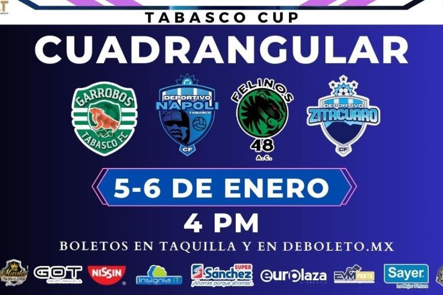 Preparan la "Tabasco Cup"; cuadrangular de futbol en el Estadio Olímpico 