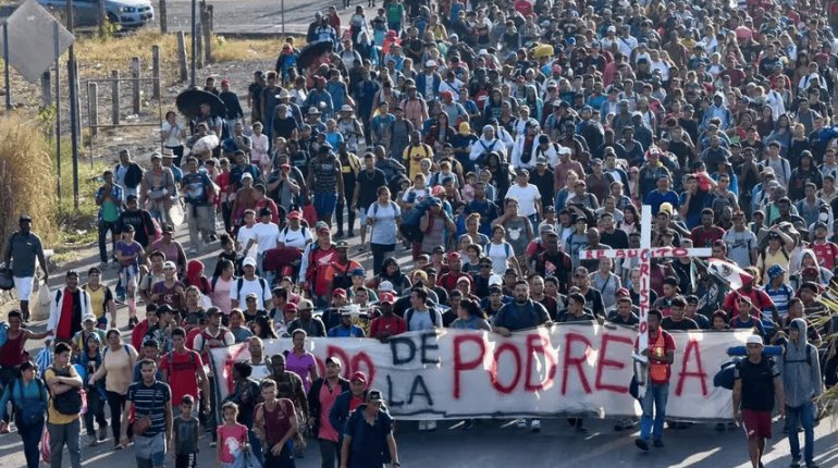 Se disuelve caravana de migrantes en Chiapas 