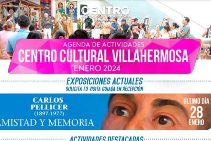 Lanza Centro calendario de actividades culturales que se realizarán durante enero