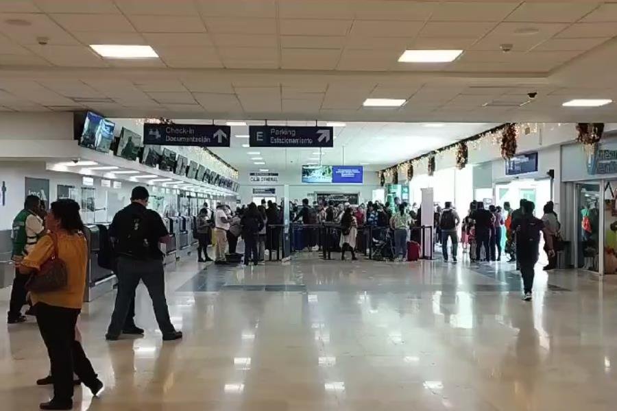 Falla global en Microsoft atrasó sólo 5 vuelos en Aeropuerto Internacional de Villahermosa