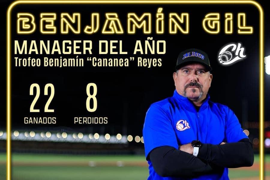 Por primera vez, Benjamín Gil nombrado manager del año de temporada 2023-2024 de la LMP