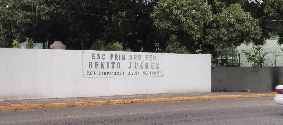 Robo de cableado eléctrico en primaria Benito Juárez sorprende a papás y maestros en regreso a clases