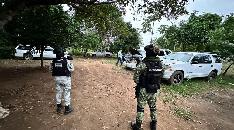 Asegura Sedena 34 vehículos utilizados por la "delincuencia organizada" durante cateo en Playas del Rosario