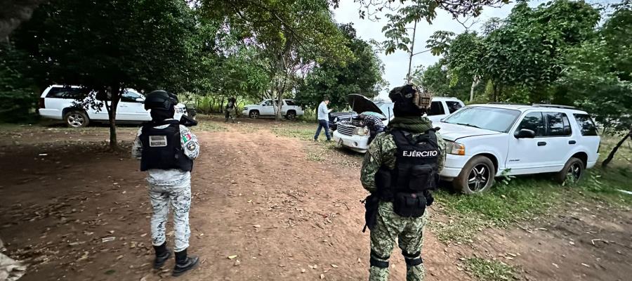 Asegura Sedena 34 vehículos utilizados por la "delincuencia organizada" durante cateo en Playas del Rosario