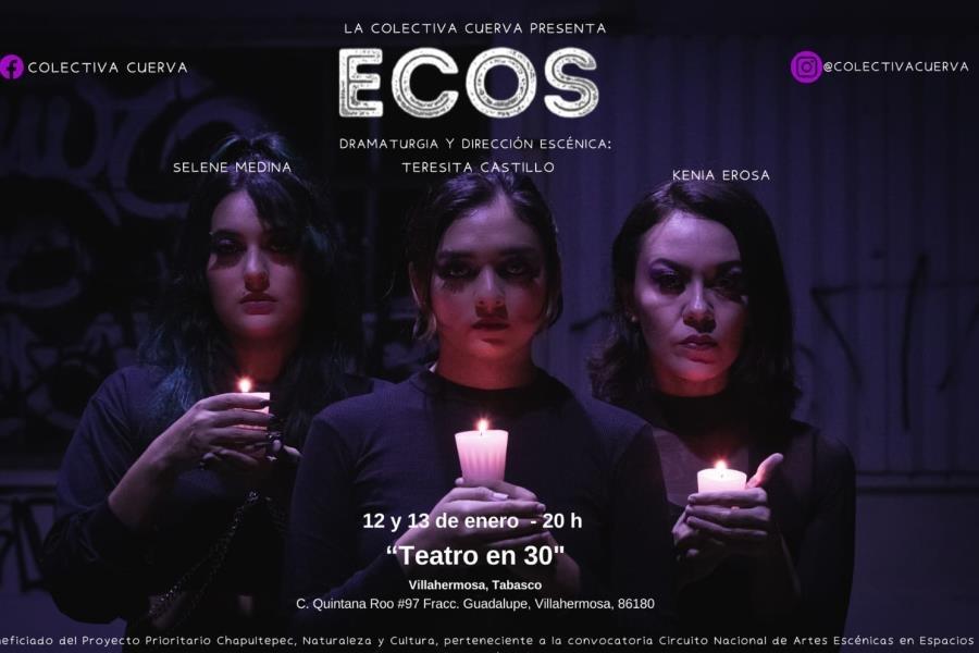 Colectivo Cuerva trae a Villahermosa desde Yucatán la obra performática ´ECOS´