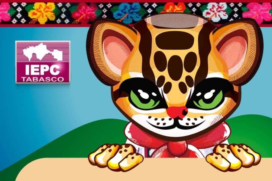 Ocelecta, nombre ganador del concurso infantil del IEPCT para bautizar a mascota de la democracia