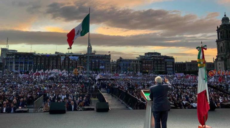 AMLO vulneró ley electoral en mitin del 1 de julio en el Zócalo sentencia TEPJF